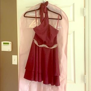 Beautiful short maroon dress